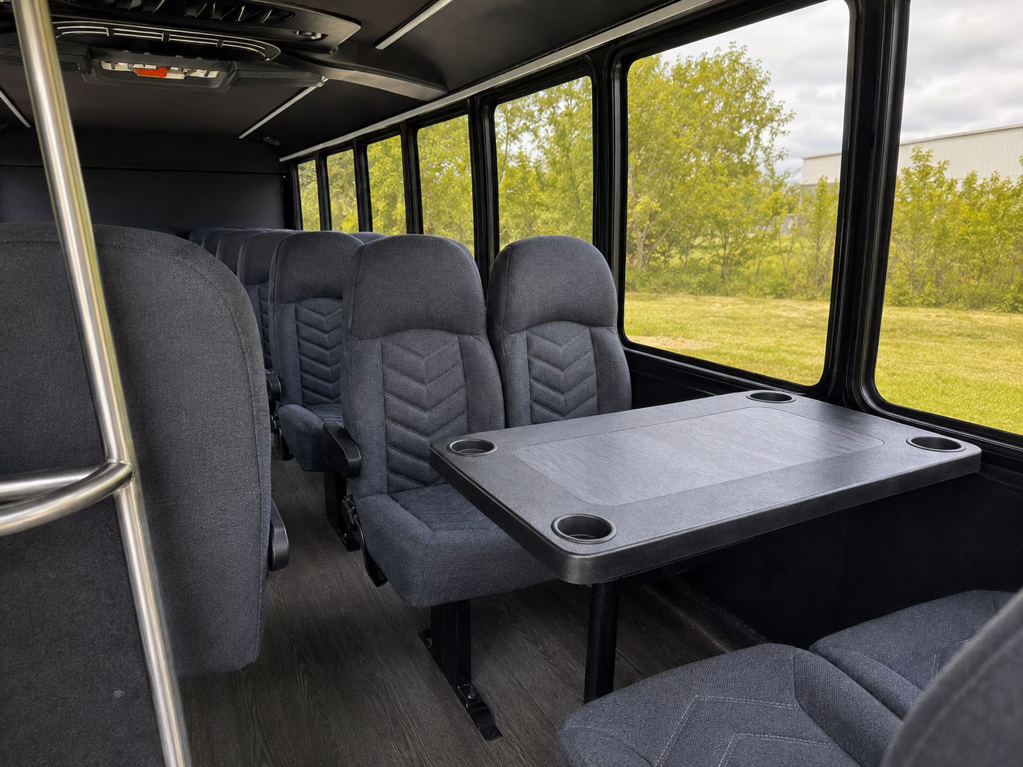 davie 15 passenger minibus inside