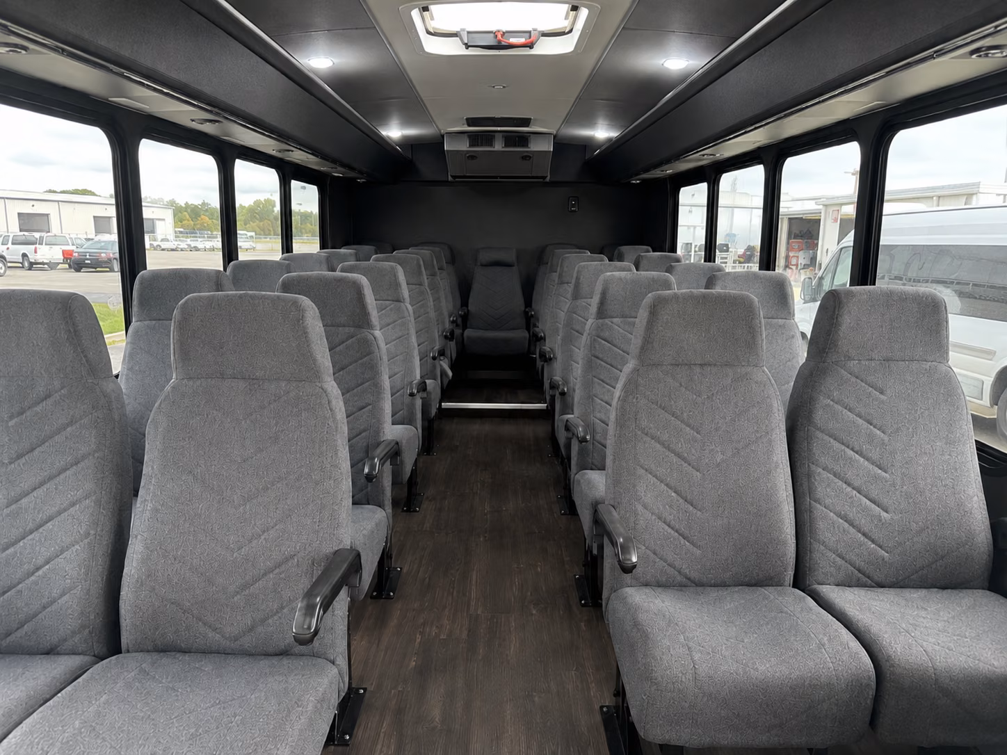 davie 18 passenger minibus inside