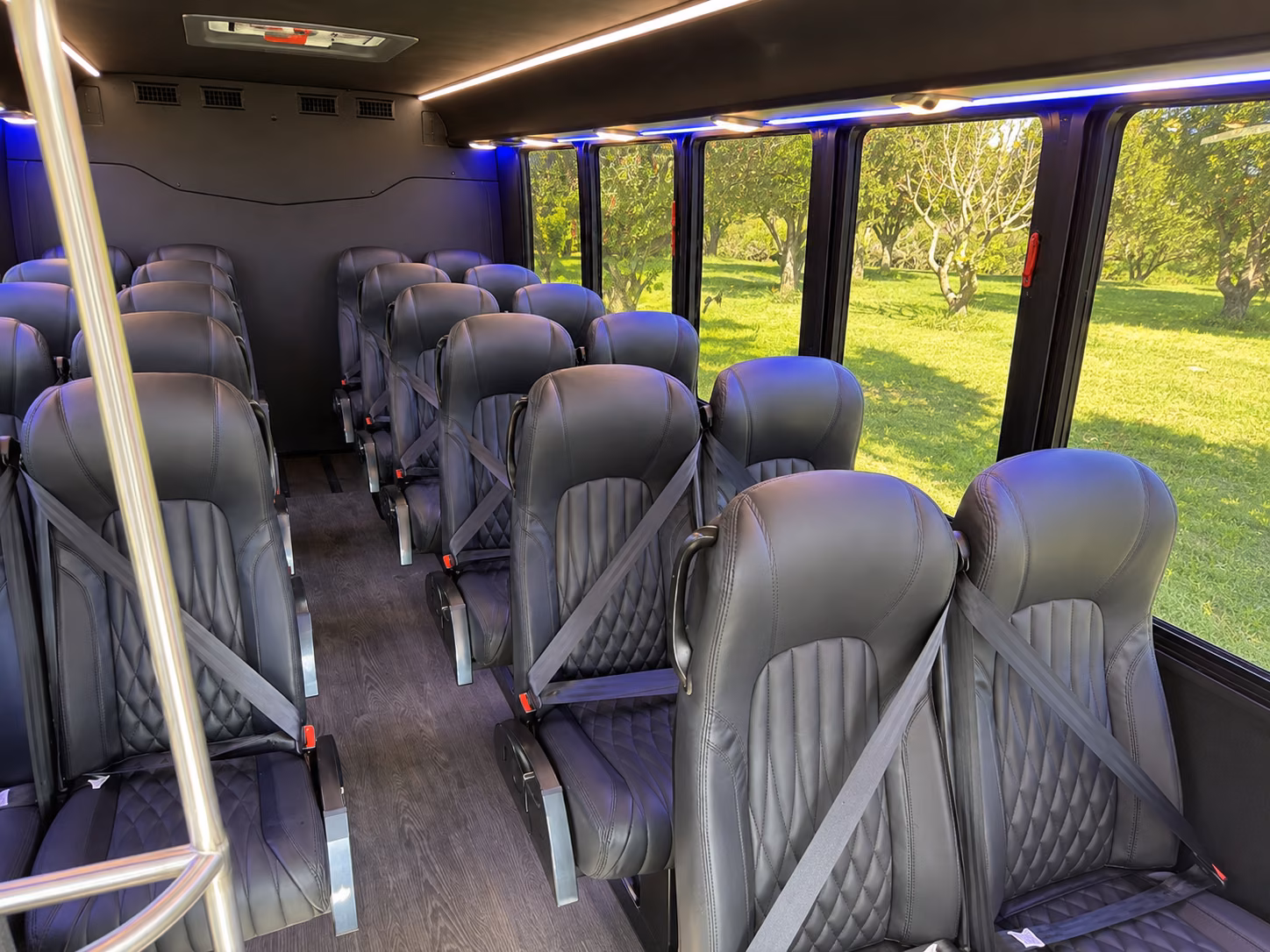 davie 20 passenger minibus interior