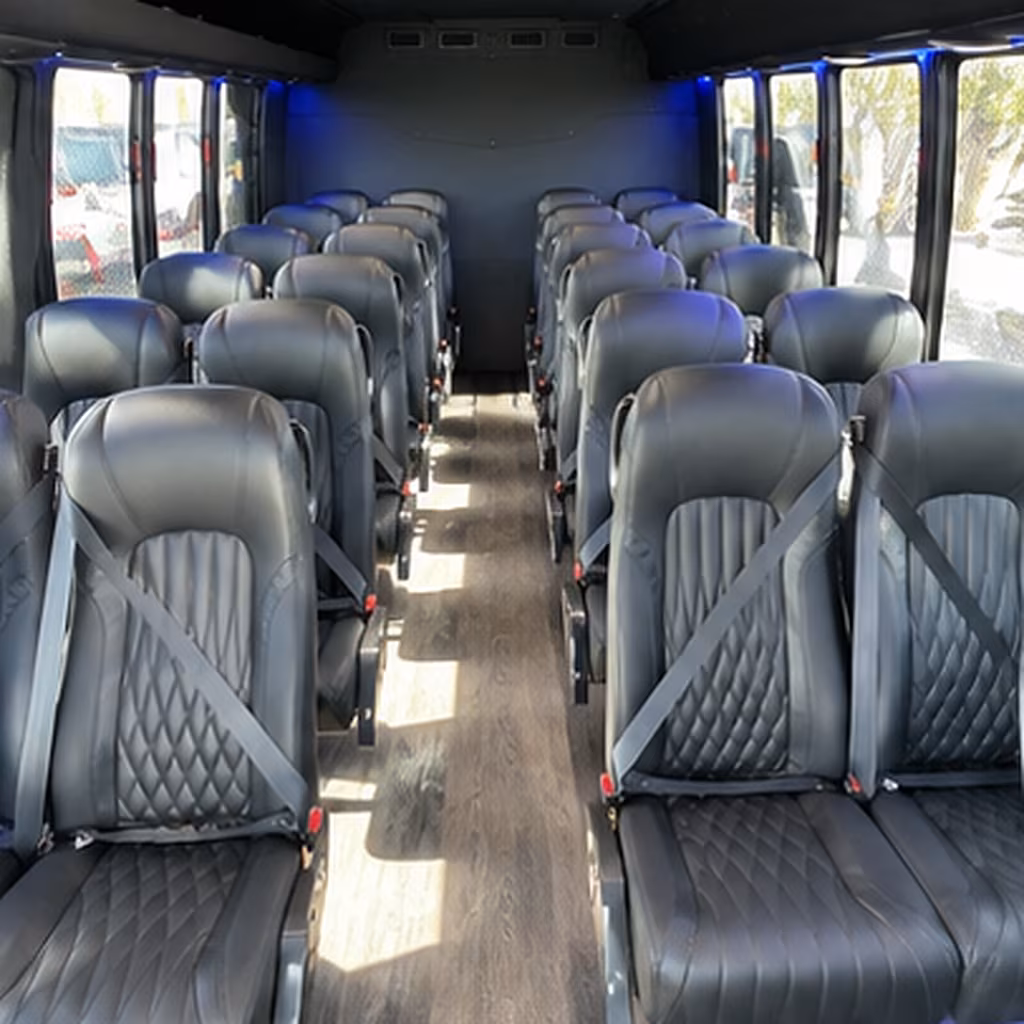 davie 28 passenger minibus inside