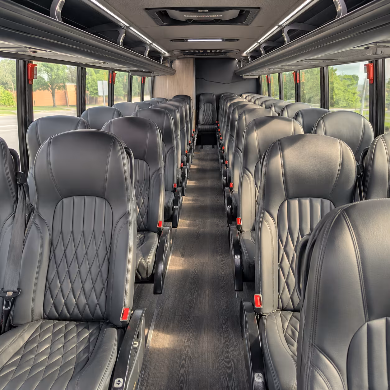 davie 30 passenger minibus interior