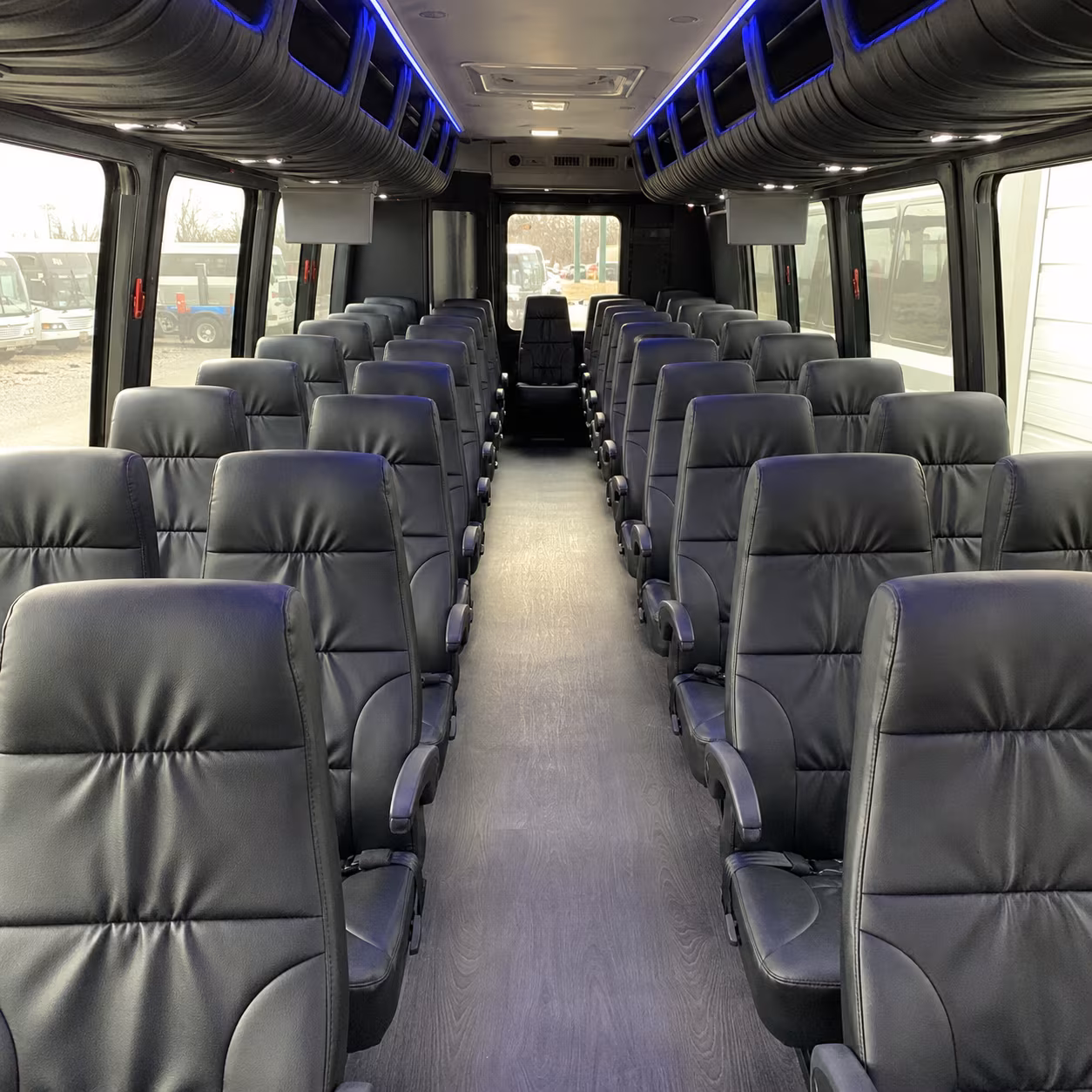 davie 35 passenger minibus interior