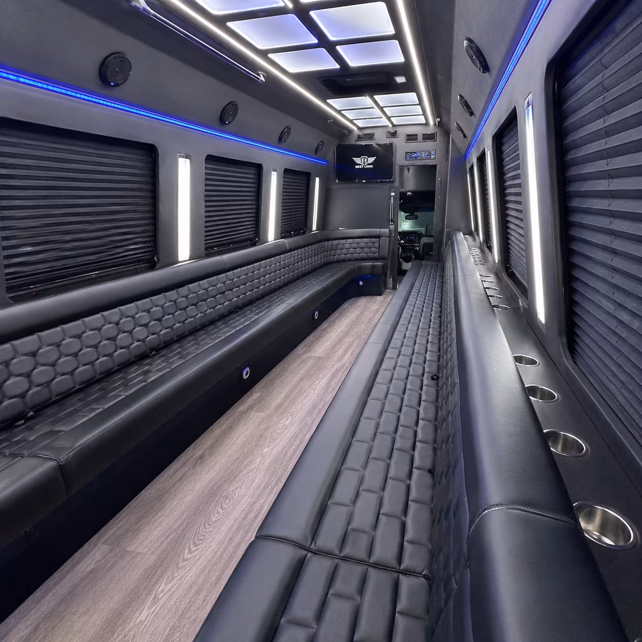 davie party bus rental interior