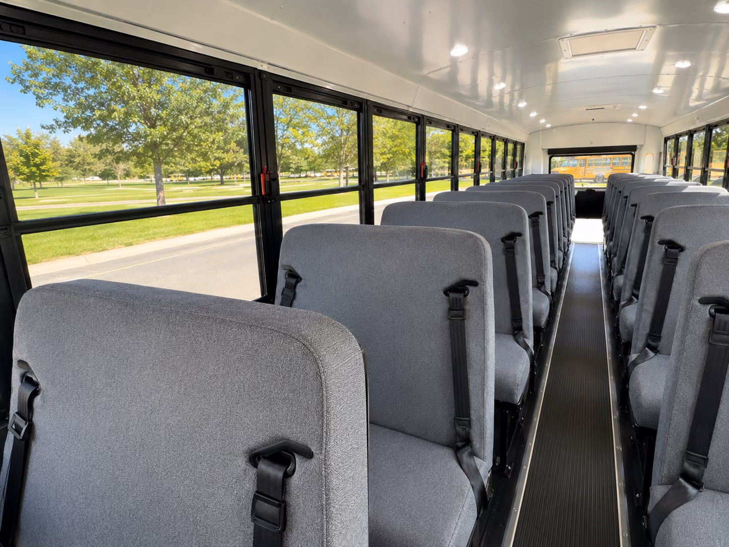 davie school bus inside